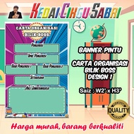 BANNER CARTA ORGANISASI BILIK BOSS / SPBT (SAIZ BESAR)