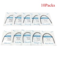 100Pcs/10Packs Dental Orthodontic Round Wire Oval Form Stainless Steel Braces Wire 012 014 016 018 U