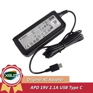 Original APD DA40A19 AC Adapter Charger 19V 2.1A 39.9W 40W Type C USBC Laptop Power Supply