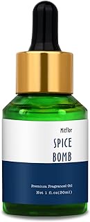 Spice Bomb Fragrance Oil, MitFlor Single Scented Oil, Premium Grade Fragrance Oil for Soap &amp; Candle Making, Large Size Aromatherapy Oil, 30ml