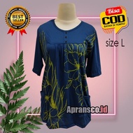 Apransco.id : T-shirt with button patch T-shirt/ T-shirt/ Wanita Mother's T-shirt/ fashion/ Wanita T