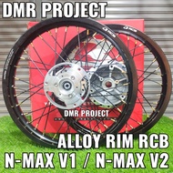 Nmax 155 V1/V2 ALLOY RIM RCB FALCON ARGON RIM ALLOY YAMAHA N MAX 155 V2 MODIFY 17 INCI nmax 2015 V1 