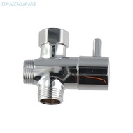 TIANCHUANG 3 Way Shower Head Diverter Valve, G1/2 T-adapter 3 Way Switch Faucet Valve, Shower Faucet