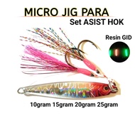 Metal jig 1 set metal jig 20gram 15gram 10gram 25gram fishing bait Metal jig 20gram 15g 10g para Ass