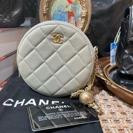 CHANEL 金球圓餅 灰色 31開