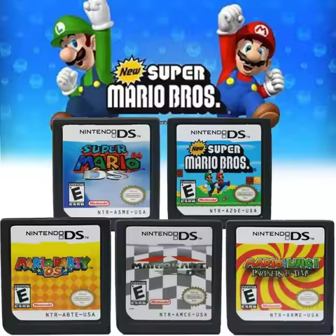 fun NDSL 2DS 3DS Mario Series DS Games Cartridge New Super Mario Bros Video Game Console Card Mario 