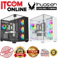 INVASION GENESIS TG ATX CASING (INV-GENESIS-BK/INV-GENESIS-WH) BLK/WHT