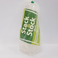 Stack & Transparent Cup 20s Plastic Cup 8 Oz