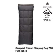 snow peak Compact Ofuton Sleeping Bag 700 雪峰祭2023秋限定版 羽絨睡袋 FES-105-2