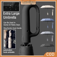 125cm Folding Umbrella Fully Automatic Umbrella Thickened Rubber Sunshade Ring Buck with Handle Payu