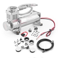 ชุดปั๊มคอมเพรซเซอร์แอร์ระงับ480C 200PSI 12V อเนกประสงค์พร้อมชิ้นส่วนเต้ารับ1/4NPT หรือ3/สีเงิน8NPT