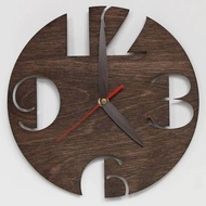 Modern round teak wood wall clock/ wall clock
