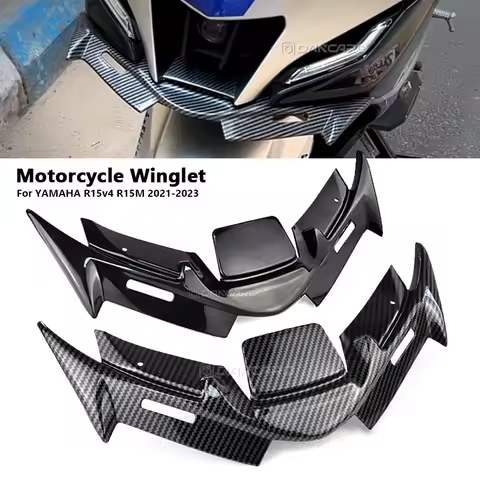 Motorcycle Winglet Front Fairing Wing Guard Cover For YAMAHA YZF R15 V4 R15M 2021 2022 2023 Decorati
