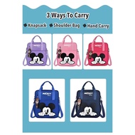 儿童包3 Ways Carry - Knapsack Shoulder Bag Hand Carry Cute Cartoon Mickey Bag Tuition Bag School Bag Ki