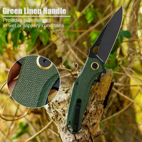 FORESAIL 14C28N Steel Sharp Folding Knife Outdoor Camping Hunting Cutting Survival Hiking Fishing Po
