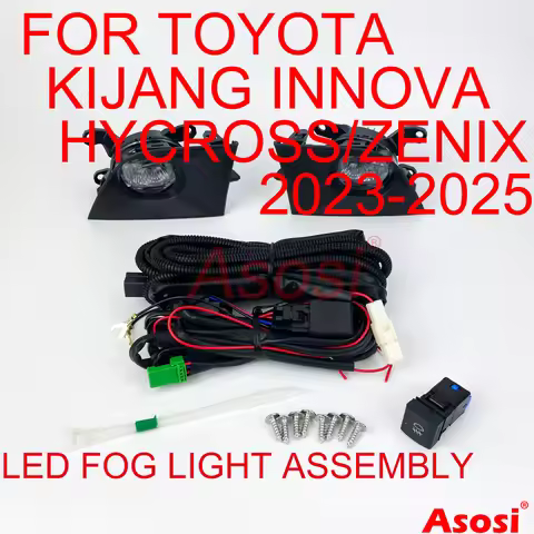 Front Bumper LED Fog Lights Assembly Driving Lamps For Toyota Kijang Innova Hycross/Zenix 2023 2024