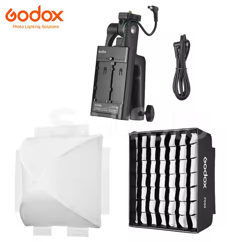 Godox Accessory Grid Softbox FS50 / Soft Lantern FP50 / Handheld Battery Powering Mount Handle ML-AK