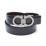 [二手] Salvatore Ferragamo Ferragamo 皮帶，Gancini 設計，64455700195，皮革皮帶，男士，全新。