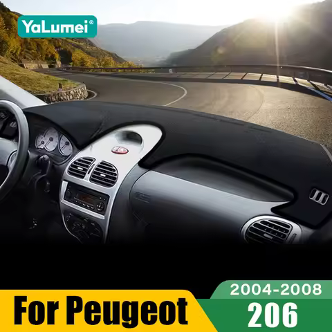 For Peugeot 206 CC SW 2004 2005 2006 2007 2008 206CC 206SW Car Dashboard Sun Shade Cover Non-slip Ma