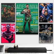 Israel Adesanya Boxing Poster  HD Art Sticky Wall Decor  Waterproof  Living Room Bedroom Bar Aesthet