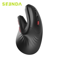 SEENDA Ergonomic 2.4G and BT Wireless Vertical Mouse, Suitable for PC Computer Laptop Windows Mac OS