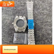XZ 41mm Stainless Steel Sapphire Glass Watch Case + Strap Set For NH35/NH36/4R36 Movement
