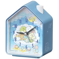 【Direct from Japan】Seiko Clock Alarm Clock Sumikkogurashi Light Blue Pearl 110x86x63mm CQ166L