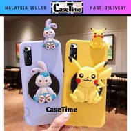Huawei Nova 3i 4e 5T 7 se Y9 prime 2019 Y9s Honor 9x Honor 20 3D Pikachu Melody Bunny rabbit purple yellow silicon soft case mirror stand casing cover fon sarung 手机壳