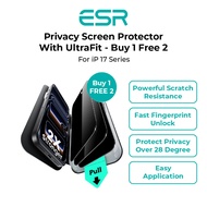 ESR UltraFit Classic Privacy Tempered Glass [Buy 1 Get 2 Free] Compatible with iPhone 17 Pro Max / 1