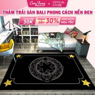 Bali Carpet Floor Decor Minimalist Style Black Background, Bedroom Decor