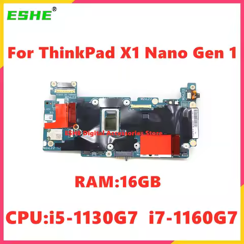ZS1TL-7 19796-1 For Lenovo ThinkPad X1 Nano Gen 1 Laptop Motherboard CPU I5-1130G7 I7-1160G7 RAM 16G