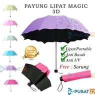 3d Magic Umbrella Folding Umbrella 3 Dimensional Magic Rain Anti UVA cover