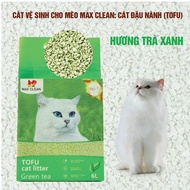MAX CLEAN Cát đậu nành hạt nhuyễn Mèo