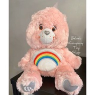 2007年 13吋 Swarovski Care Bears 特別版 水晶眼睛 彩虹熊 愛心熊 25週年 玩偶 古董玩具