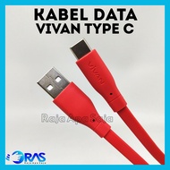 KABEL DATA VIVAN CBC100 Type C - Kabel Data Tipe C | Kabel Vivan Type C | Kabel Casan Tipe C | Kabel