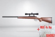 台南 武星級 BELL VSR 10 狙擊槍 手拉 空氣槍 狙擊鏡 仿木 + 0.3g 環保彈 (倍鏡瞄準鏡MARUI