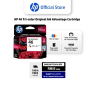 HP 46 Tri-color Original Ink Advantage Cartridge CZ638AA | HP Thermal Inkjet | 750 pages | Deskjet I
