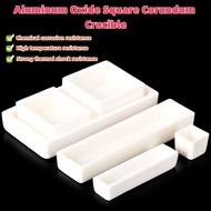 Corundum crucible square high-temperature resistant tube furnace combustion ark porcelain boat alumi