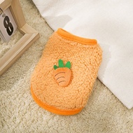 Bunny Plush Clothes Carrot Warm Pet Rabbit Costume Dwarf Bunny Costume Small Pet Clothes