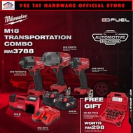 [ Milwaukee ] M18 Transportation Combo / M18 FHIWF12 + M18 FMTIW2F12 + M18 FIW212 + Milwaukee M18 BI Inflator