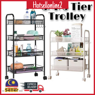 HOT_3 4 5 Tier Multipurpose Storage Rack Trolley Rack with Wheel