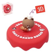 LINE FRIENDS - 3D杯蓋| Brown