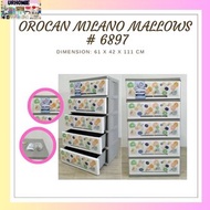 OROCAN NO. 6897 MILANO MALLOWS 5LAYER/DRAWER WITH CLOSESIDE/SPACE SAVERS/ORGANIZER/LAGAYANNG DAMITWARDROBE/ELEGANT DESIGNCABINET/ MINIMAL DESIGN CABINET/DURABOX 5LDURABOX