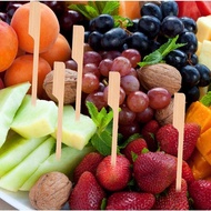 【100pcs】Teppo Skewer BBQ Sticks Burger Skewers Kebab Stick Skewer Barbeque Disposable Fruit Kabob
