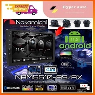 Nakamichi NAM5510 A9/AX 9"/10" 8-Core FHD HIFI 4RAM+64GB Android 11.0 DSP With 3D 360 camera (we having installation)