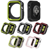 Silicone cover For Apple Watch case 44mm 40mm iWatch case 42mm/38mm Bumper Protector Apple watch series 6 5 4 3 SE Accessories