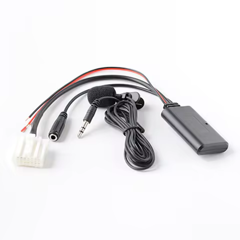 Car Bluetooth AUX Adapter Wireless Audio Phone Call Hands Free Microphone For Subaru Outback Legacy 