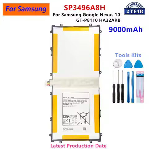 Brand New SP3496A8H 9000mAh Replacement Battery For Samsung Google Nexus 10 GT-P8110 HA32ARB Tablet 