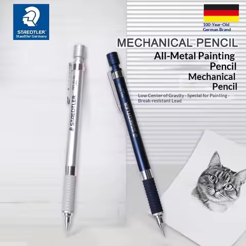 STAEDTLER 925-35 Metal Mechanical Automatic Pencil 0.3/0.5/0.7/0.9mm Professional Drafting Sketching