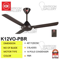 KDK K15VO PBR / KDK K12VO PBR Ceiling Fan / Kipas Siling Regulator
